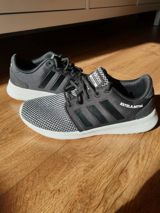 Zapatillas Adidas Cloudfoam QT Negras y Blancas