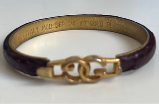 Pulsera Gucci Baño Oro 24k Vintage