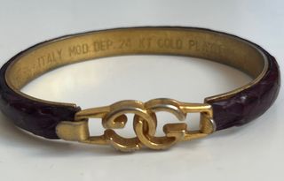 Pulsera Gucci Baño Oro 24k Vintage