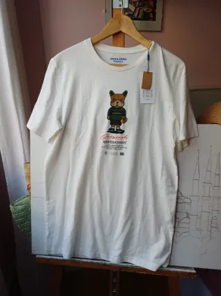 Camiseta Jack & Jones Blanca Talla M