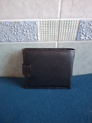 Portafoglio uomo in pelle marrone