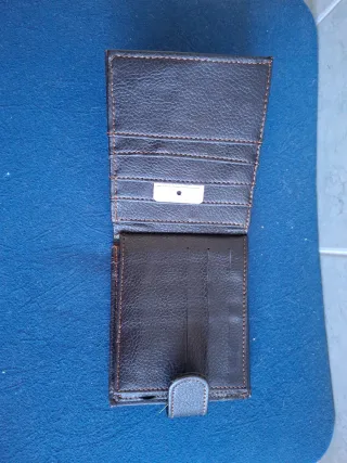 Portafoglio uomo in pelle marrone