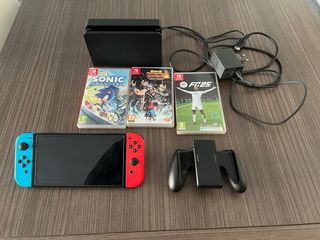 Nintendo Switch OLED + 3 Juegos + 128GB