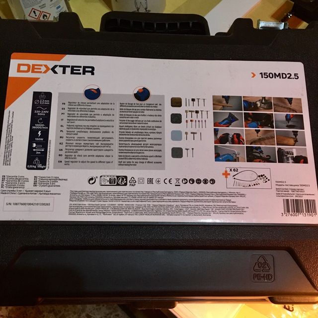 Miniamoladora Dexter 150MD2.5