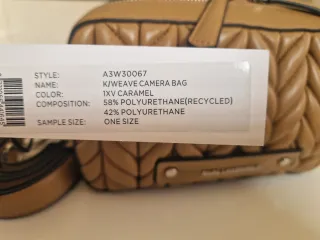 Bolso Karl Lagerfeld Weave Camera Bag Caramelo