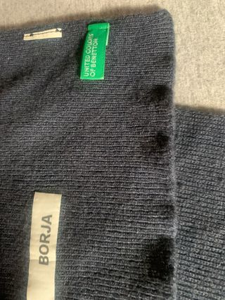 Conjunto Benetton para niñ@: Bufanda y Gorro Azul