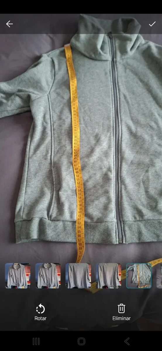 Felpa con collo perkins grigio