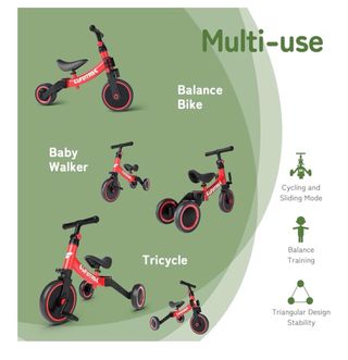 Triciclo infantil 5 en 1