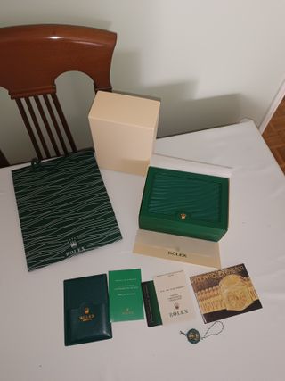 Caja joyero y documentación Rolex