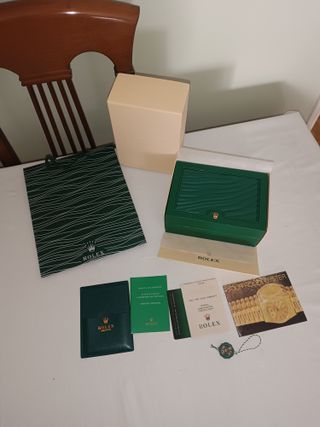 Caja joyero y documentación Rolex