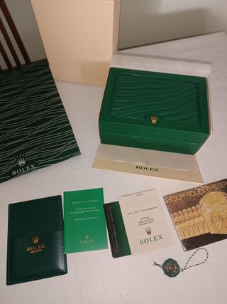 Caja joyero y documentación Rolex