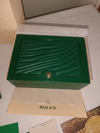 Caja joyero y documentación Rolex