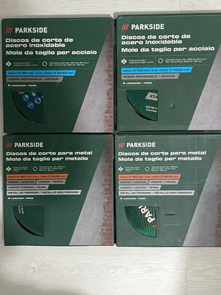 24 Discos Corte Metal 180mm Parkside