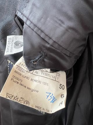 Giacca Canali Uomo Nera Rigata