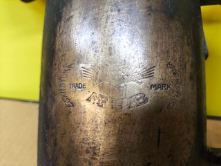 Soplete antiguo latón Hecho en Suecia.