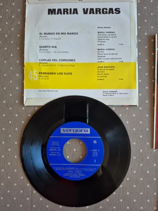 Lote 3 Discos Vinilo 45 RPM Flamenco y regalo 2