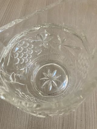 Caraffa in cristallo lavorato