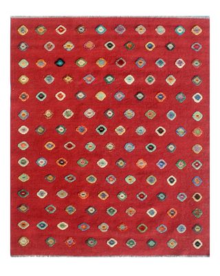 Tappeto Kilim Kaudani Ricamato Tribale 200x156 cm