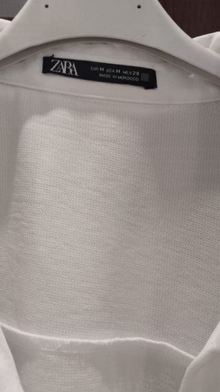 Vestido blanco midi con cinturón