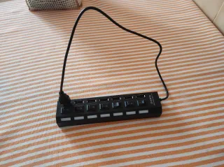 Hub USB 7 Portas com Interruptores Individuais