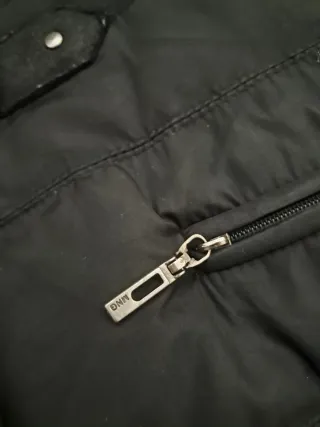 Abrigo acolchado Mango negro talla M