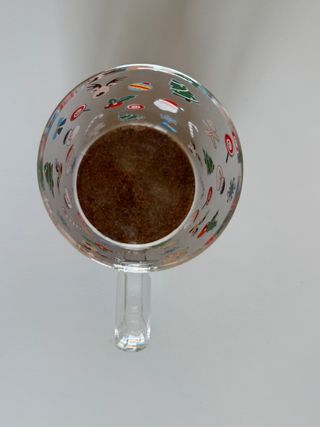 Tazza Mug di Natale in vetro con coperchio