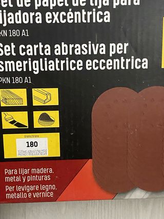 5 Paquetes Papel Lija Parkside 180mm