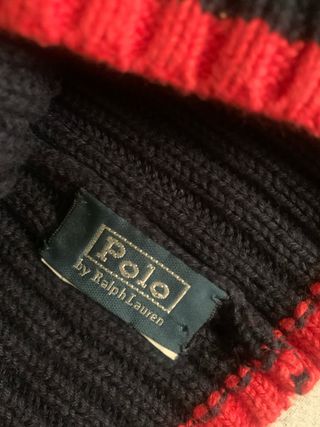Conjunto Polo Ralph Lauren gorro y bufanda de niñ@