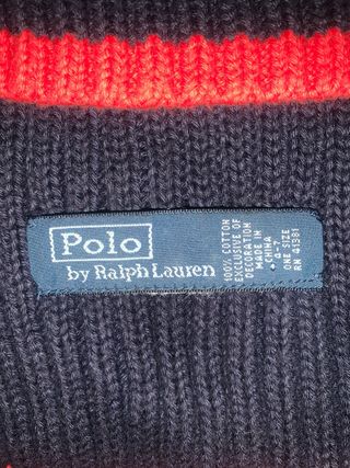 Conjunto Polo Ralph Lauren gorro y bufanda de niñ@