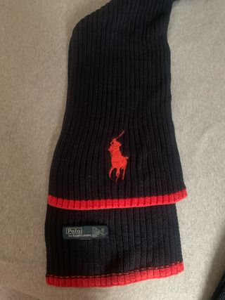 Conjunto Polo Ralph Lauren gorro y bufanda de niñ@