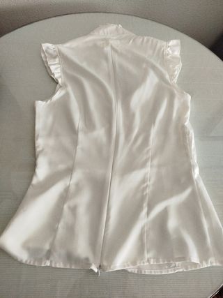 Camiseta blanca mujer manga corta