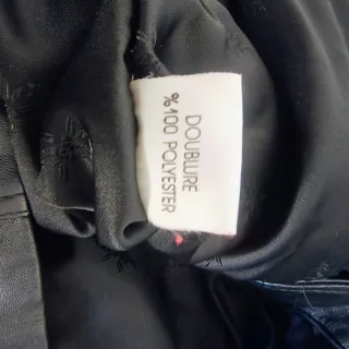 Cazadora Biker Cuero Vintage Talla 44