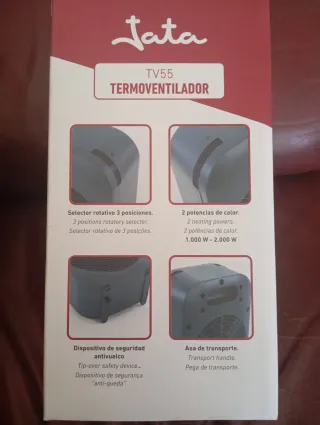 Termoventilador Jata TV55 2000W Gris