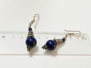 Pendientes Plata Ley Lágrima Lapislázuli