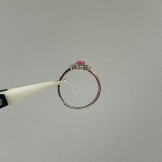 Anillo Plata 925 Rubi Natural