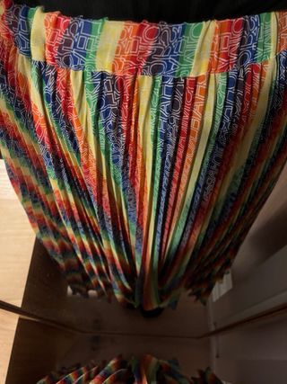 Falda Michael Kors Multicolor Plisada