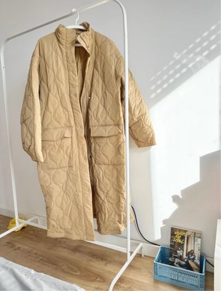 Oversized Quilted Coat  - Abrigo largo acolchado