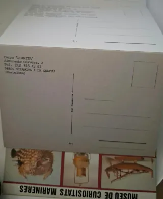 6 Postali «Museo Curiositats Marineres». VINTAGE