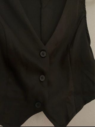 Conjunto Pantalón y chaleco negro traje