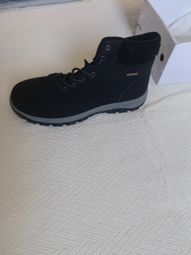 Botas sintéticas negras de hombre,talla 45