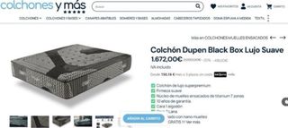 60% BLACK FRIDAY COLCHÓN