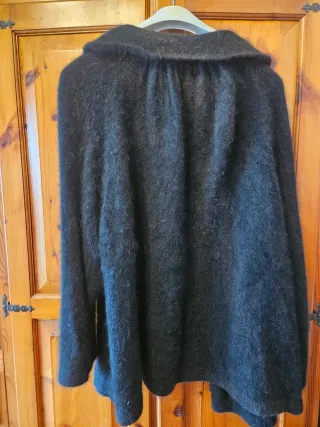 Maglione mantella Luisa Spagnoli nera