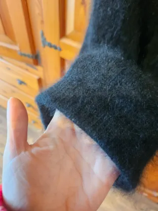 Maglione mantella Luisa Spagnoli nera