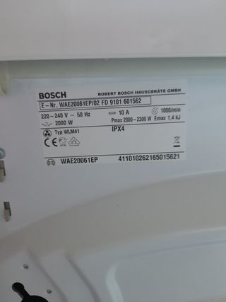 Lavadora Bosch Maxx 7