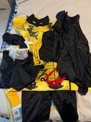 Costume 3 in 1 Bambino: Cavaliere, Ninja, Cat Boy