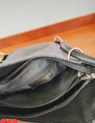 Borsa Artigianale Vera Pelle Grigia