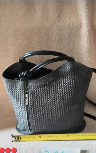 Borsa Artigianale Vera Pelle Grigia