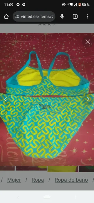 3 piezas 2 bikinis T40