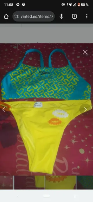 3 piezas 2 bikinis T40