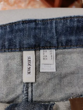 Falda vaquera azul mujer